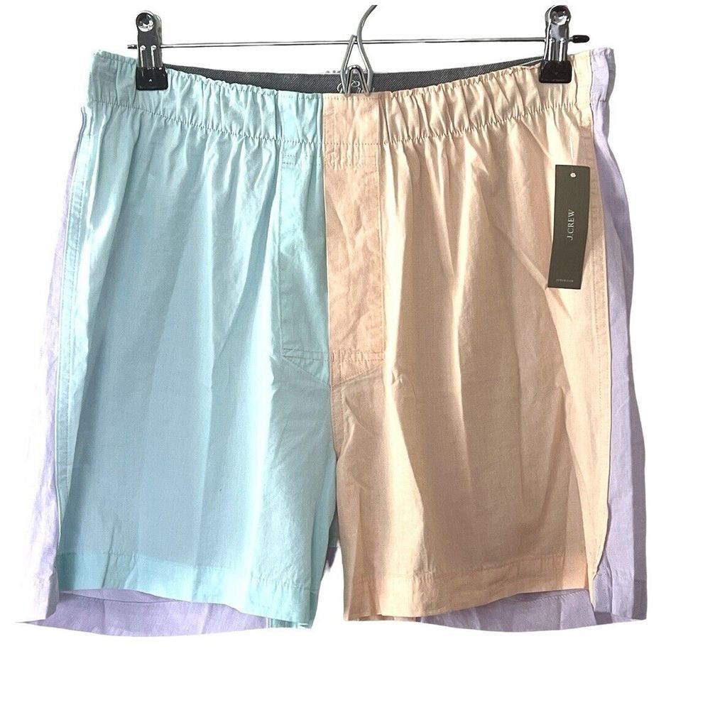 NWT J.Crew Men's Boxers 100% Cotton Fly Front Elastic Waistband Size Medium